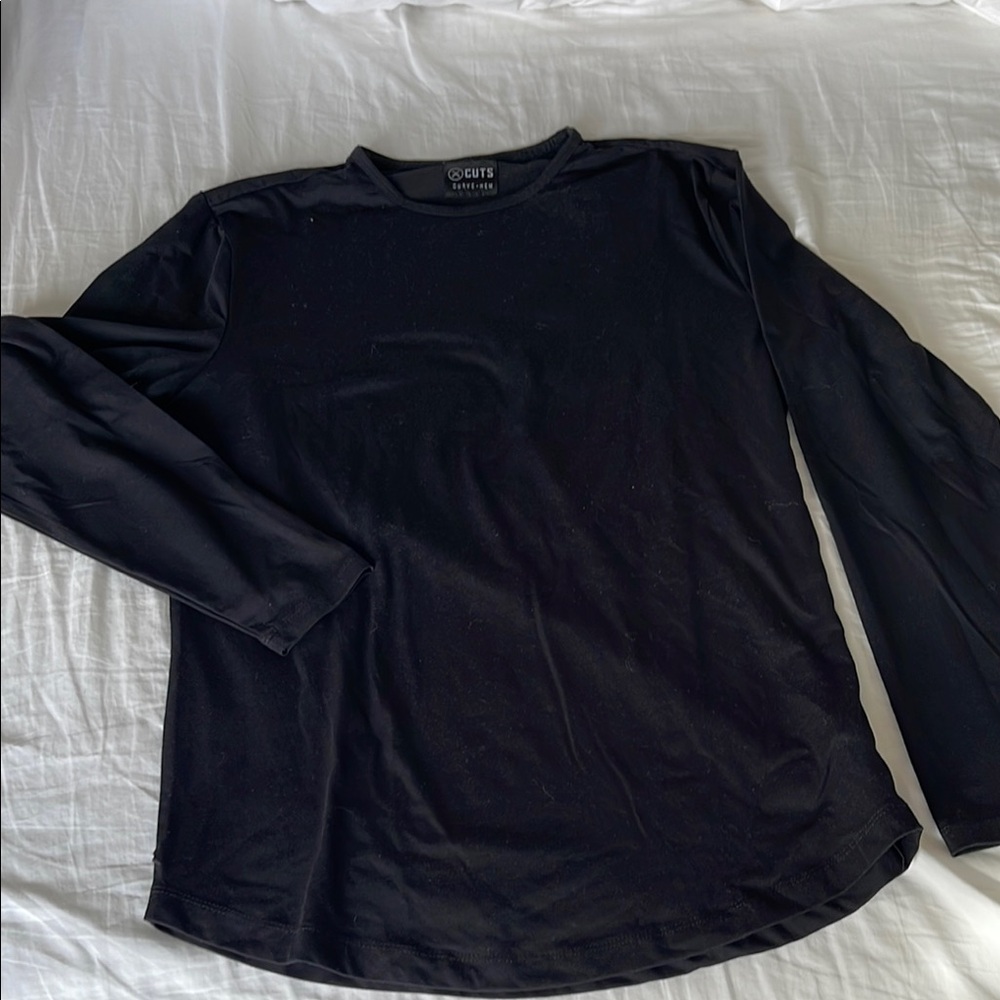 Men's Black Long Sleeve Shirt